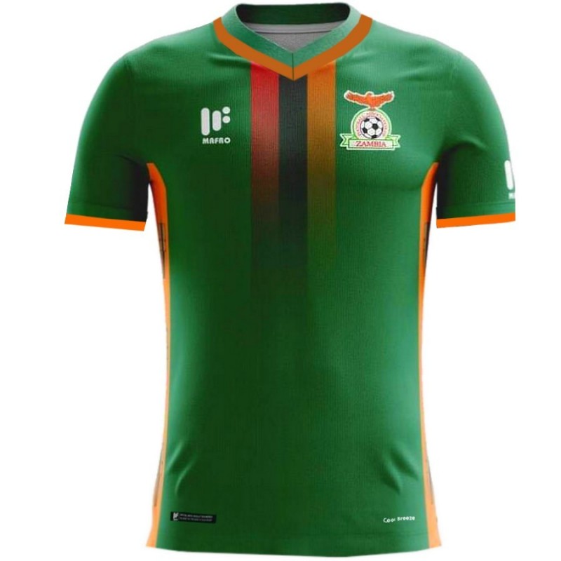 Zambia National Team Home Football Shirt 2017 18 Mafro
