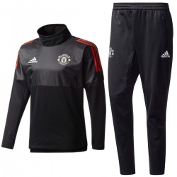 Chandal tecnico negro de entreno Manchester United UCL 2017/18 - Adidas