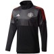 Manchester United black Eu training tech tracksuit 2017/18 - Adidas