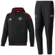 Manchester United black Eu presentation tracksuit 2017/18 - Adidas