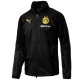 BVB Borussia Dortmund black players rain jacket 2017/18 - Puma